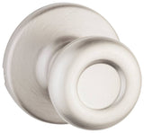 Kwikset 488T-15 CP Dummy Door Knob, 1-7/8 in Dia Knob, Satin Nickel