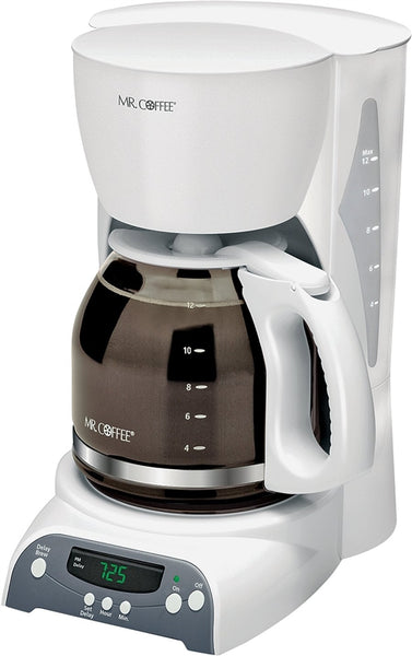 Mr. Coffee SKX20-RB Coffee Maker, 12 Cups Capacity, 900 W, White