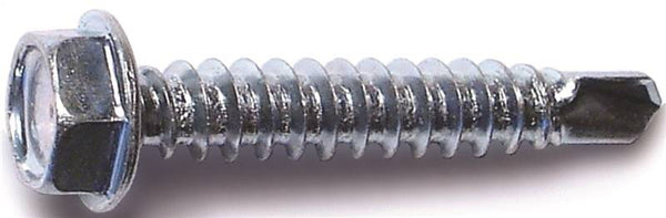 MIDWEST FASTENER 10277 Screw, #8 Thread, 1 in L, Hex, Socket Drive, Self-Drilling Point, Steel, Zinc