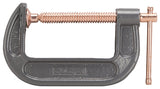 Vulcan JL27363 C-Clamp, 4 in Max Opening Size, 1-3/4 in D Throat, Steel Body, Gray Body