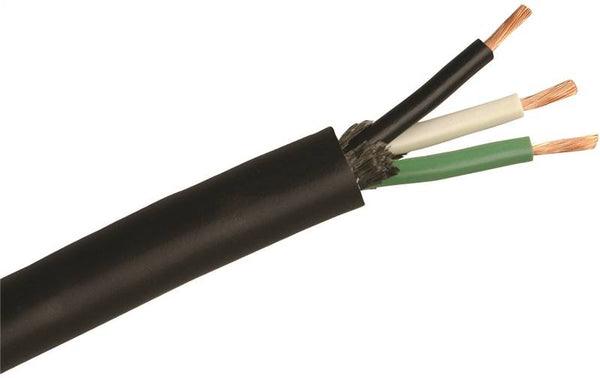 CCI 55044801 Electrical Cable, 10 AWG Wire, 3 -Conductor, Copper Conductor, TPE Insulation, TPE Sheath, 300 V