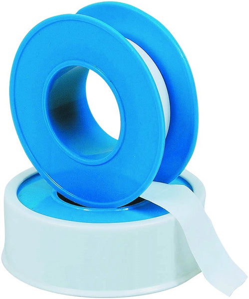 Harvey 017072B-500 Thread Seal Tape, 260 in L, 1/2 in W, PTFE, Blue/White