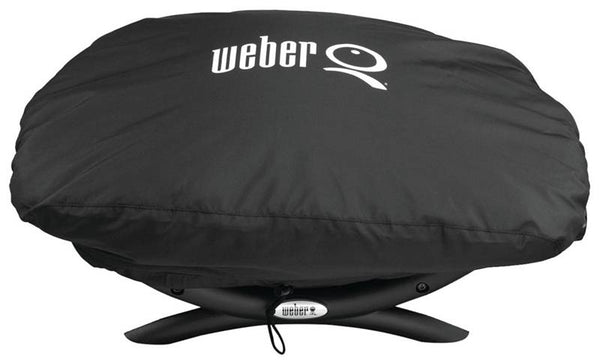 Weber 7110 Grill Cover, 17-1/4 in W, 12-1/2 in H, Polyester, Black