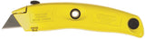 STANLEY 10-989 Utility Knife, 2-7/16 in L Blade, 3 in W Blade, HCS Blade, Contour-Grip Handle, Yellow Handle