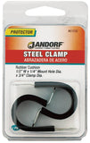 Jandorf 61530 Cushion Clamp, Rubber/Steel, Black