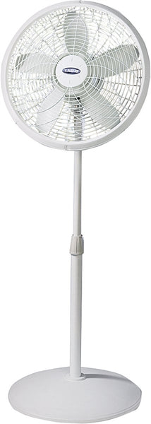Lasko 1820 Adjustable Pedestal Fan, 120 V, 18 in Dia Blade, Plastic Housing Material, Sandstone