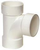 CANPLAS 192153 Sanitary Pipe Tee, 3 in, Hub, PVC, White