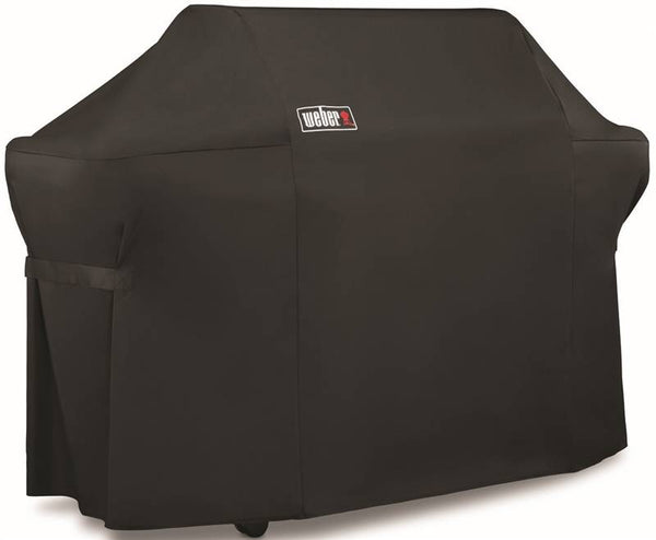 Weber Summit 7109 Premium Grill Cover, 74.8 in W, 26.8 in D, 47 in H, Polyester, Black