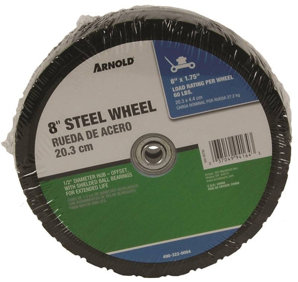 MTD 490-322-0004/875B Wheel, 8 x 1-3/4 in Tire, Diamond Tread