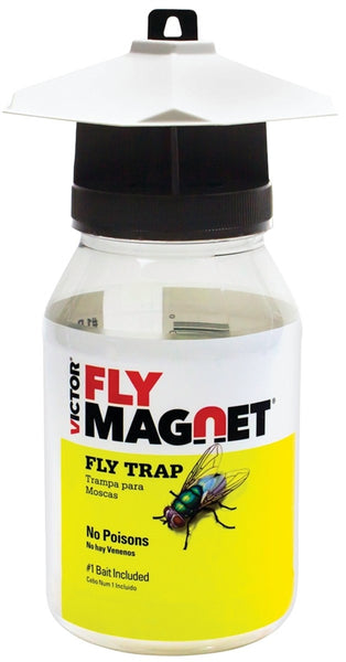 Victor M380 Fly Trap with Bait, Solid, 1 qt