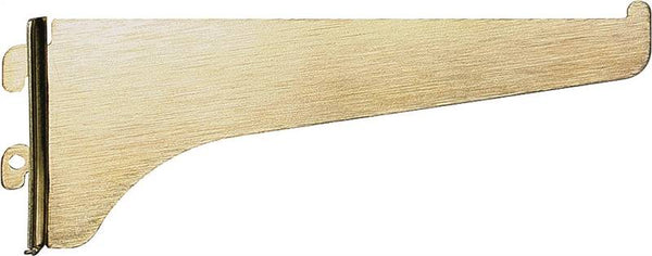 Knape & Vogt 180 BR 8 Shelf Bracket, 8 in L, Steel, Brass