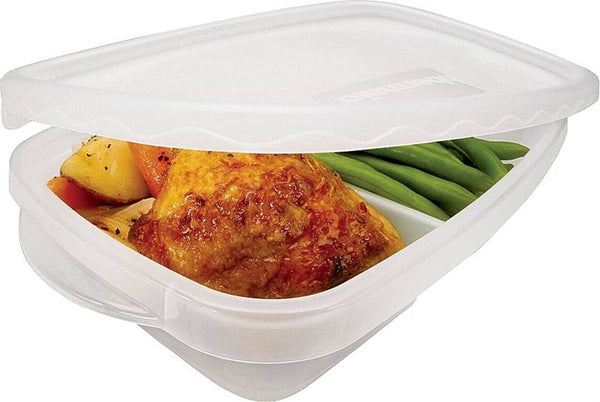 Rubbermaid TakeAlongs 7F57RETCHIL Food Storage Container Set, 3.7 Cups Capacity, Clear