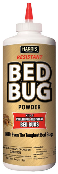 HARRIS GOLDBB-P4 Bed Bug Killer, Powder, Brush Application, 4 oz