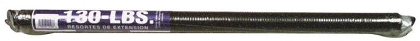 Prime-Line GD 12193 Extension Spring, 1-19/64 in OD, 25 in OAL, Carbon Steel, Galvanized, Loop End, 130 lb