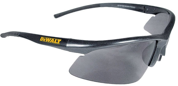 DeWALT DPG51-2C Safety Glasses, Scratch-Resistant Lens, Polycarbonate Lens, Full Frame, Plastic Frame, Black Frame