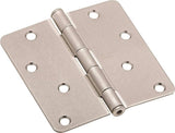 National Hardware N830-246 Door Hinge, Cold Rolled Steel, Satin Nickel, Non-Rising, Removable Pin, Full-Mortise Mounting