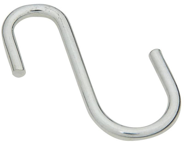 National Hardware 3315 Series N263-582 Open S-Hook, Steel, Zinc
