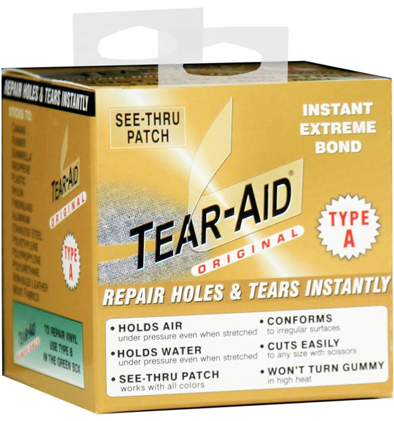 TEAR-AID D-ROLL-A-20 Fabric Repair Kit, A, Clear