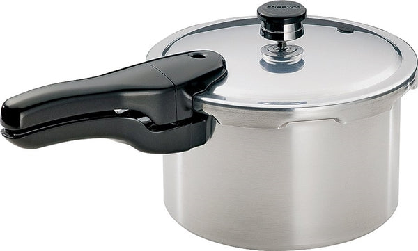 Presto 01241 Pressure Cooker, 4 qt Capacity, 9.81 in Dia, Aluminum