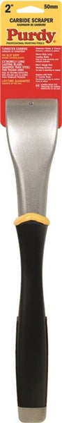 Purdy 144900220 Wall Scraper, 2 in W Blade, Tungsten Carbide Blade, Soft-Grip Handle