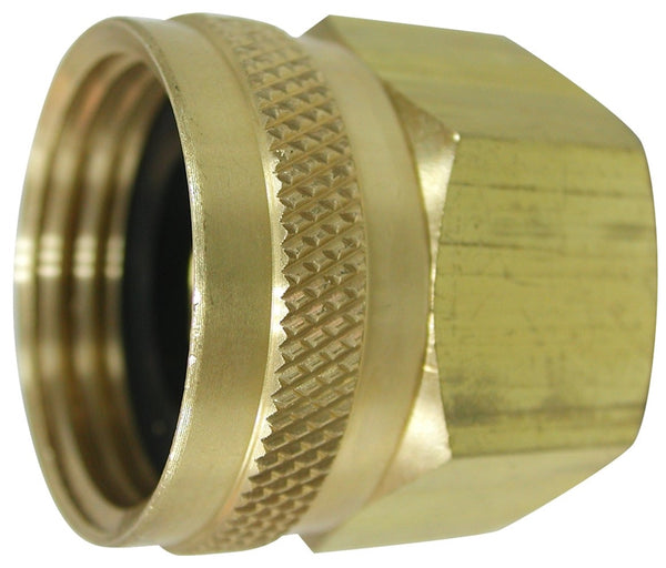 Landscapers Select PMB-055-3LC Hose Adapter, 3/4 x 3/4 in, FHT x FIP, Brass, Brass, For: Garden Hose