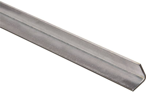 Stanley Hardware 4010BC Series N179-945 Solid Angle, 1 in L Leg, 72 in L, 0.12 in Thick, Galvanized Steel