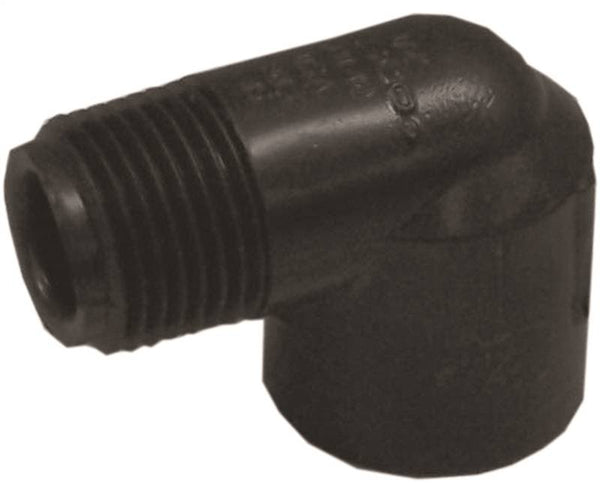 LASCO M412005BC Street Pipe Elbow, 1/2 in, FIP x MIP, 90 deg Angle, PVC, SCH 40 Schedule