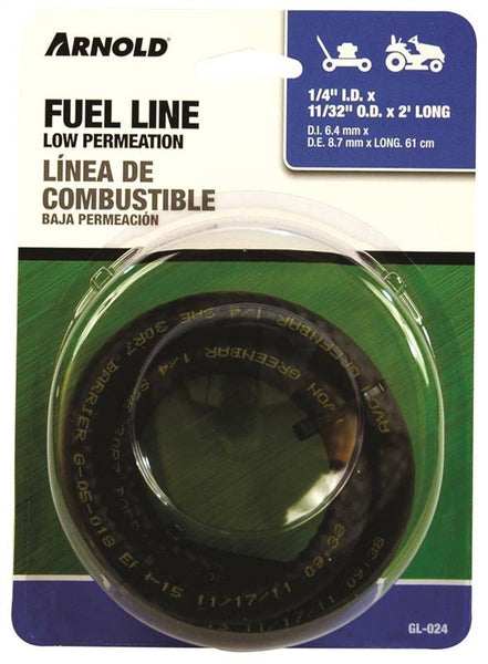 Cub Cadet GL-024 Low Permeation Fuel Line, 1/4 in ID, 2 ft L, Clear