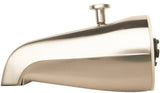 Plumb Pak PP825-31BN Bathtub Spout, 3/4 in Connection, IPS, Brushed Nickel, For: 1/2 in or 3/4 in Pipe