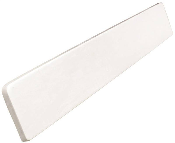 Foremost WS22R Right Handed Side Splash, 22 in OAL, 3-1/2 in OAW, 3/4 in OAH, Marble, Solid White