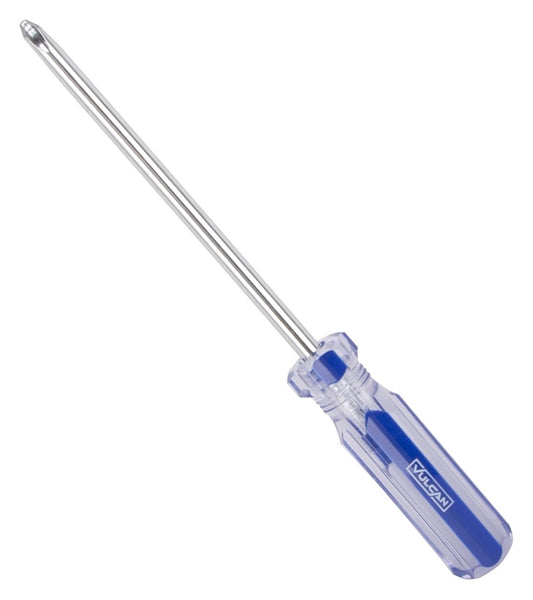 Vulcan TB-SD10 Screwdriver, #3 Drive, Phillips Drive, 9-3/4 in OAL, 6 in L Shank, Plastic Handle, Transparent Handle