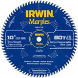 IRWIN 1807370 Circular Saw Blade, 10 in Dia, 5/8 in Arbor, 80-Teeth, Carbide Cutting Edge