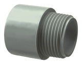 Halex 27351 Terminal Adapter, 1/2 in Male, 10 in L, PVC