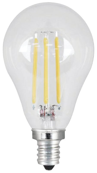 Feit Electric BPA1540C/827/LED/2 LED Lamp, General Purpose, A15 Lamp, 40 W Equivalent, E12 Lamp Base, Dimmable, Clear