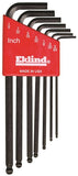 Eklind 13207 Hex Key Set, 7-Piece, Steel, Black