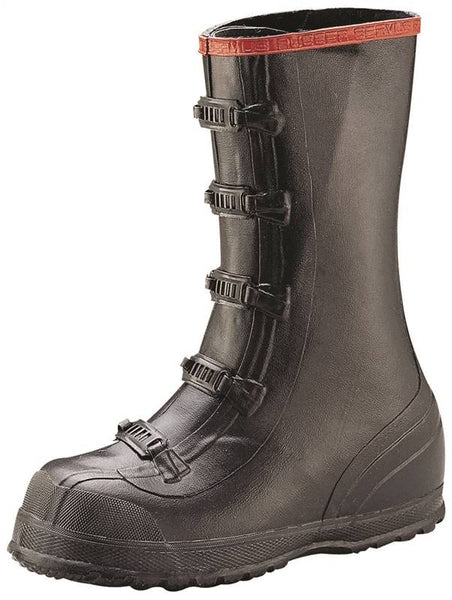 Servus T369-8 Over Shoe Boots, 8, Black, Buckle Closure, No