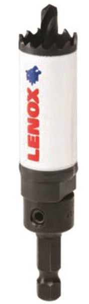 Lenox Speed Slot 1772429 Hole Saw, 7/8 in Dia, 1-9/16 in D Cutting, 1/4 in Arbor, HSS Cutting Edge