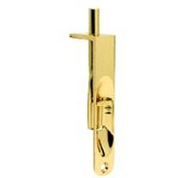 Schlage Ives Artisan Series 265B3 Flush Bolt, 1/2 in Bolt Head, Solid Brass, Polished Brass