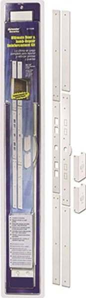 Defender Security U 11026 Door Jamb Kit, 59-1/2 in L, 12 ga Thick, Steel, Powder-Coated