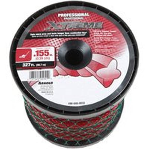 Arnold Xtreme 490-040-0032 Trimmer Line Spool, 0.155 in Dia, 327 ft L, Polymer, Maroon
