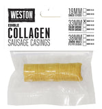 Weston 19-0112-W Collagen Sausage Casing Vacuum Bag, Clear