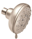 Moen Banbury Series 23045SRN Shower Head, 2 gpm, 1/2 in Connection, IPS, Brushed Nickel, 4 in Dia