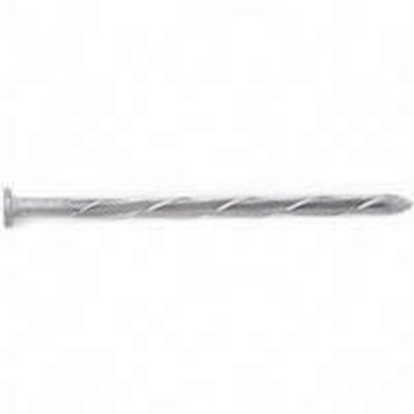 ORGILL BULK NAILS 0033272 Log Spike Nail, 10 in L, Steel, Galvanized, Flat Head, Spiral Shank, 50 lb