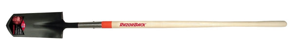 RAZOR-BACK 47115 Ditch Shovel, 5-3/4 in W Blade, Steel Blade, Hardwood Handle, Straight Handle, 48 in L Handle