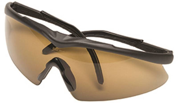 MSA 10083092 Safety Glasses, Unisex, Anti-Fog Lens, Wraparound Frame, Brick Red Frame