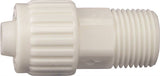 Flair-It 16850 Tube to Pipe Adapter, 3/8 in, PEX x MPT, Polyoxymethylene, White