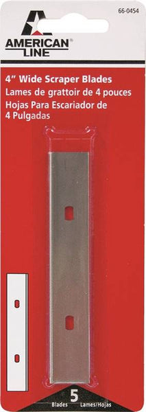 American LINE 66-0454-0000 Scraper Blade, Two-Facet Blade, 0.562 in W Blade, Carbon Steel Blade
