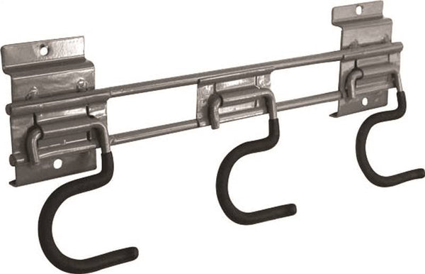 CRAWFORD STSR3 Tool Holder Hook, 50 lb, Duramount Rail Mounting, Steel, Powder-Coated