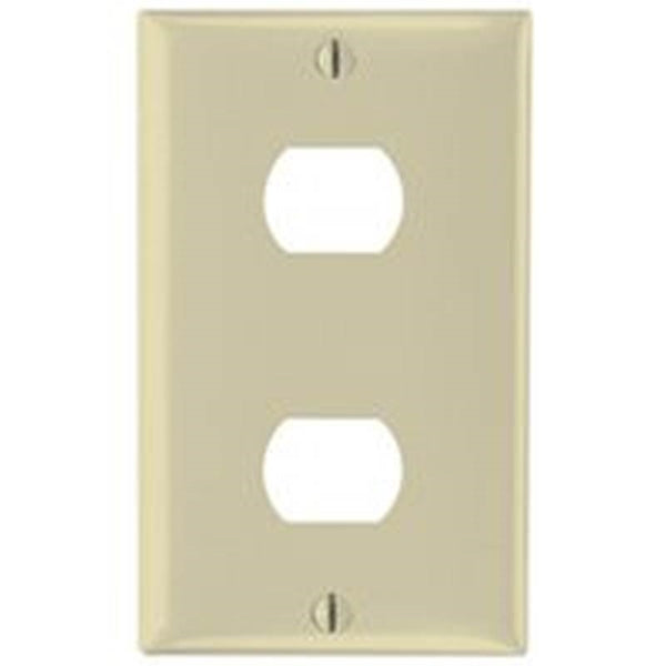 Legrand K2I Wallplate, 4-1/2 in L, 2-3/4 in W, 1 -Gang, Thermoset, Ivory