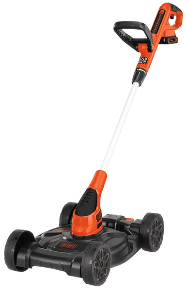 Black+Decker MTC220 Mower, 2 Ah, 20 V Battery, Lithium-Ion Battery, 12 in W Cutting